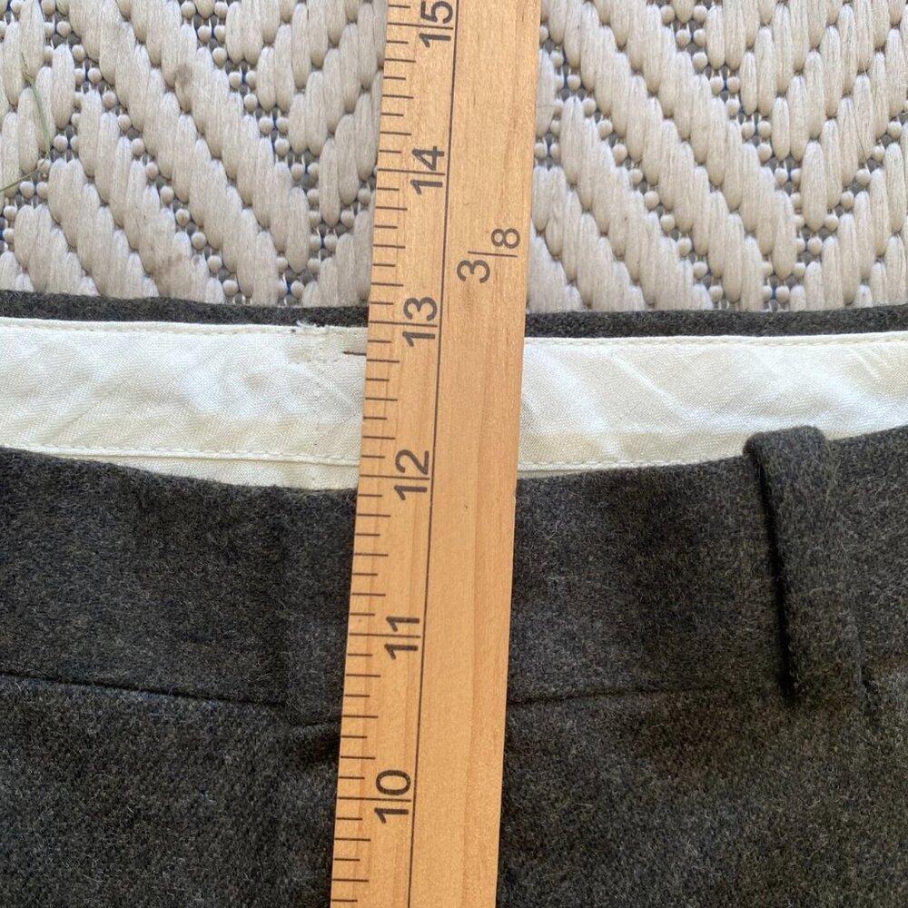 Vtg Polo Ralph Lauren Mens Wool Blend Pants Act. Sz 36x27 Brown Preppy Heritage - Picture 11 of 12